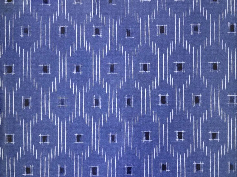 Pierre Frey Soleil Levant Kaori, Indigo