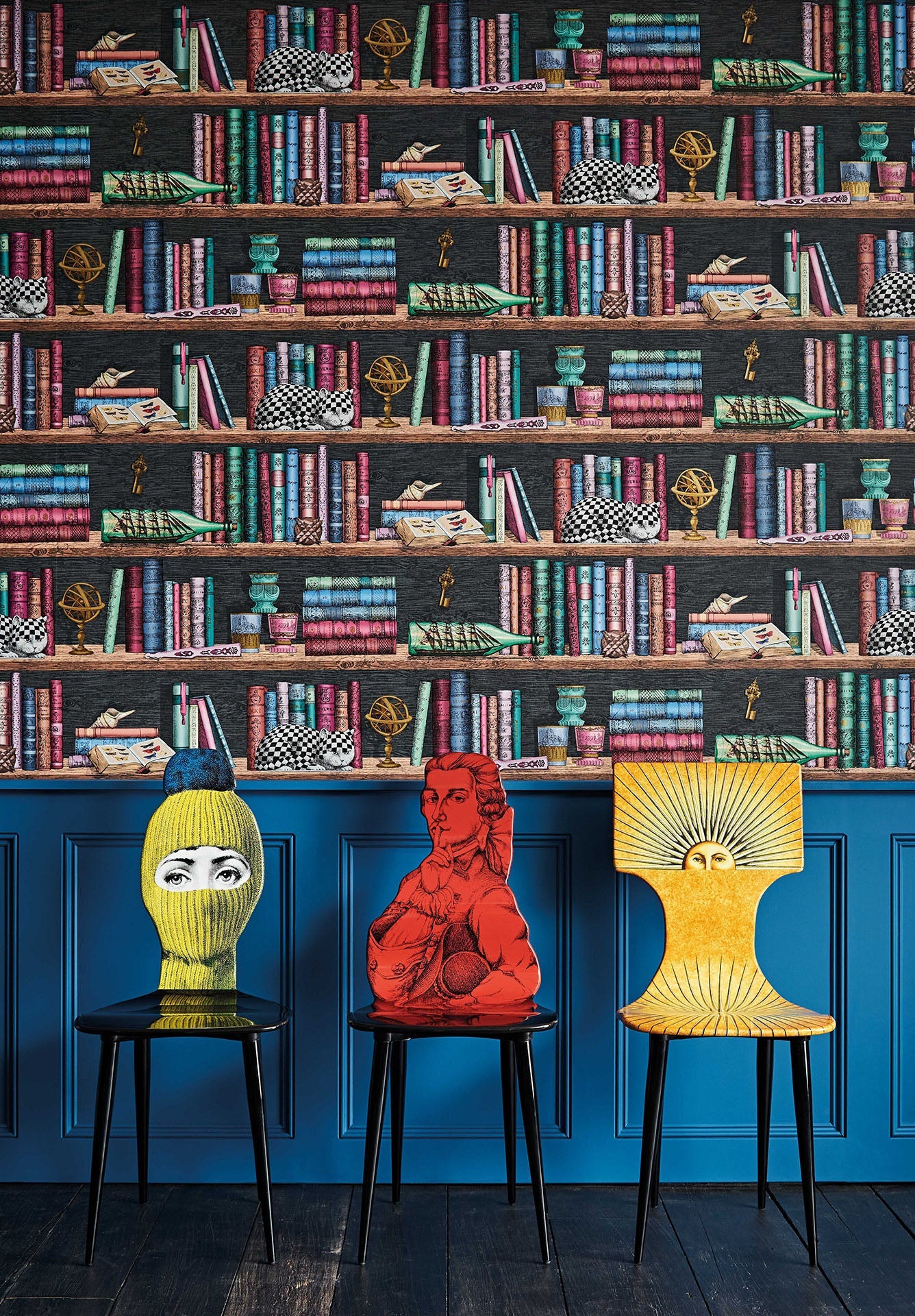 Cole & Son Foornasetti Libreria, Rich Multi