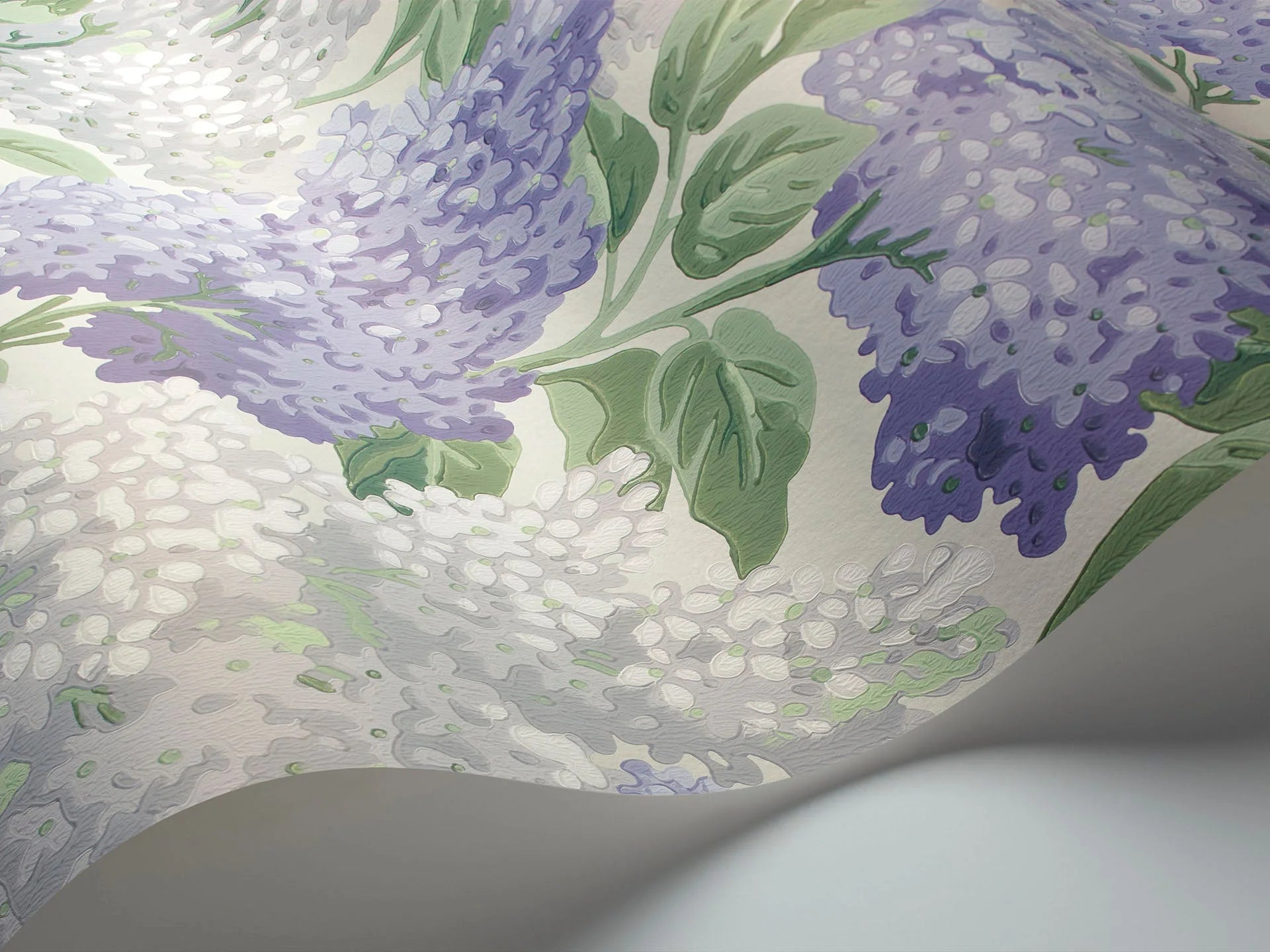 Cole & Son Botanical - Botanica, Lilac, Lilac & Heath Grey on White