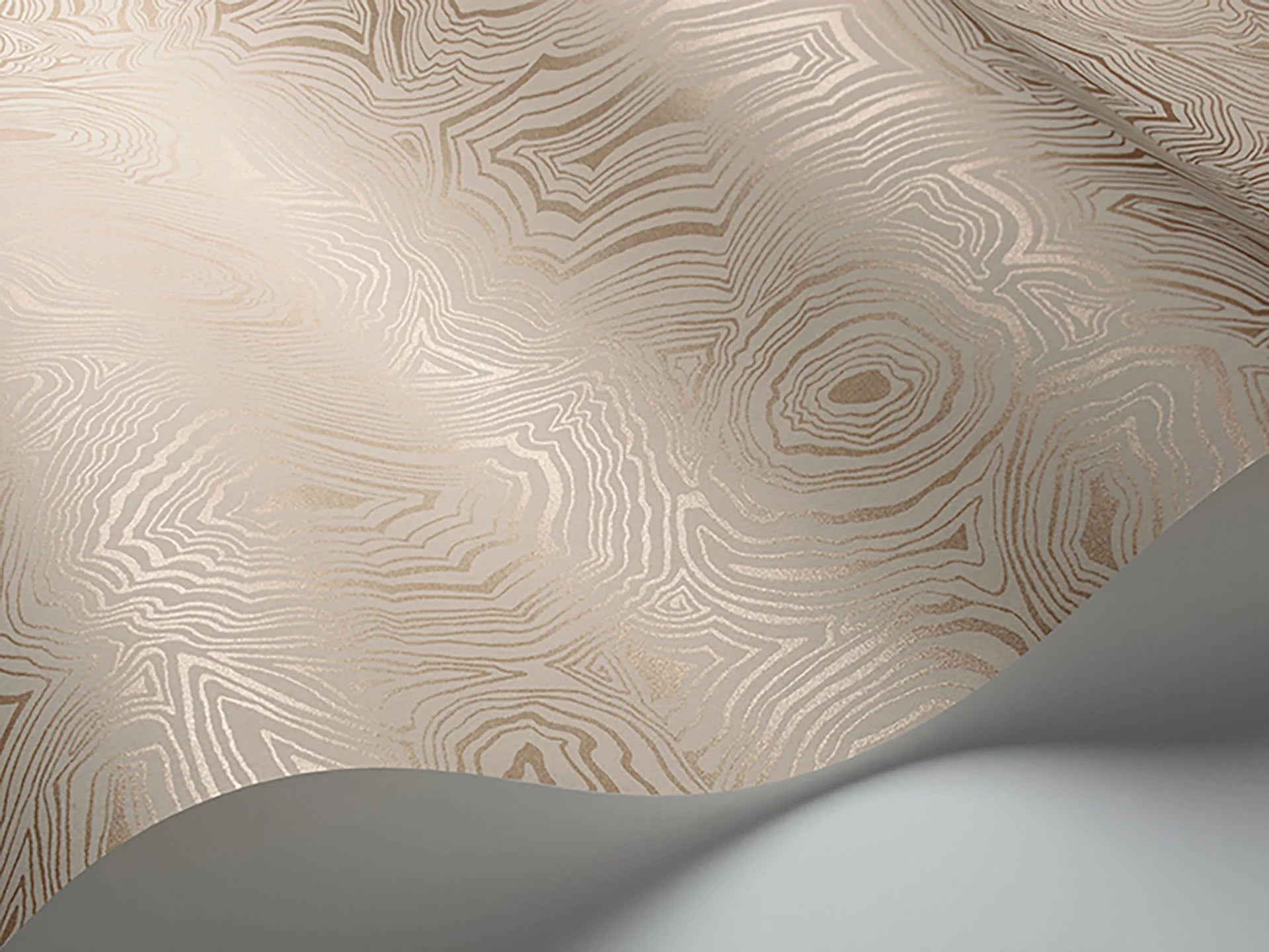 Cole & Son Fornasetti Malachite, Parchment & Soft Metallic Gold