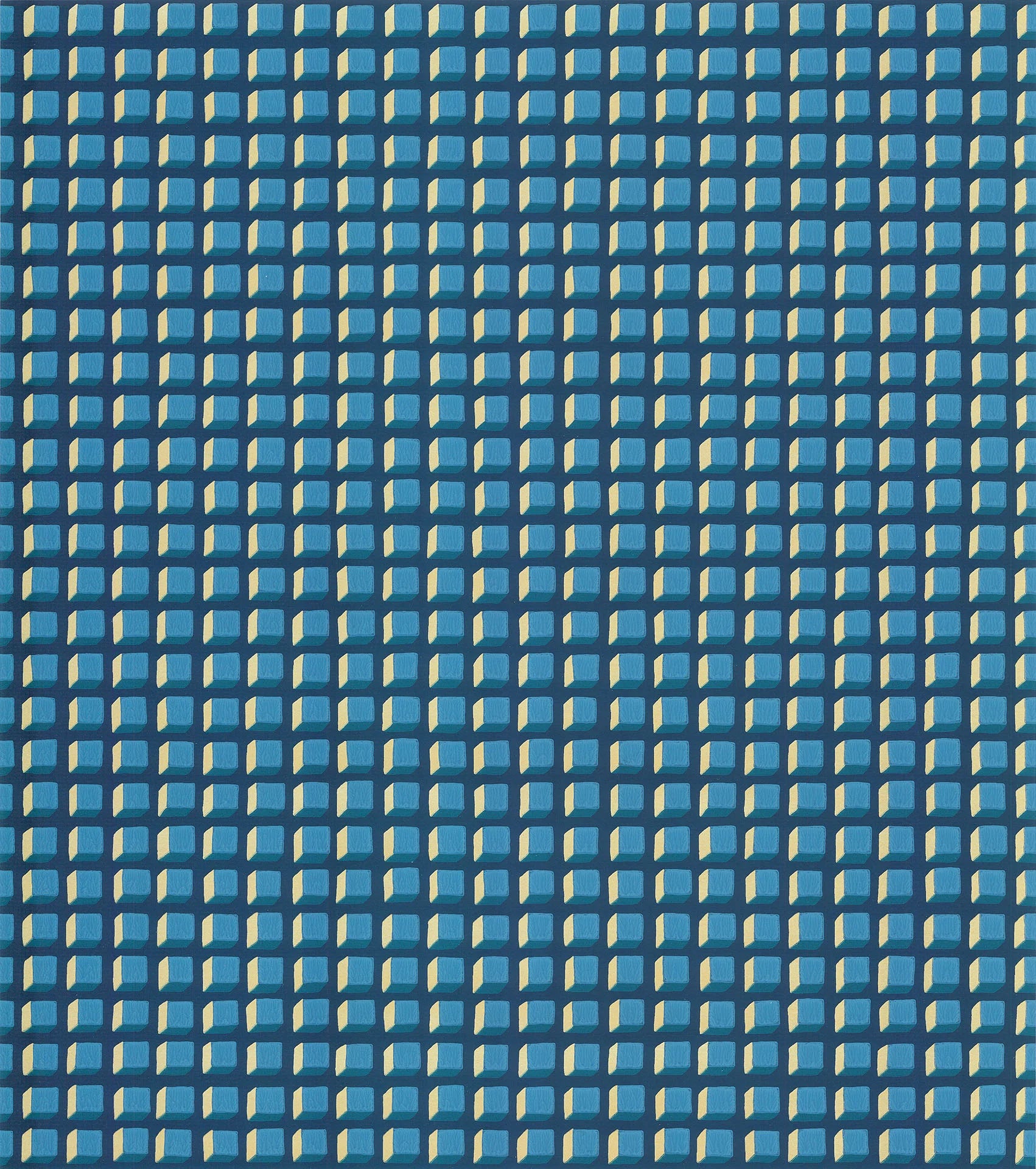 Cole & Son Geometric II Mozaïek, Petrol on Ink