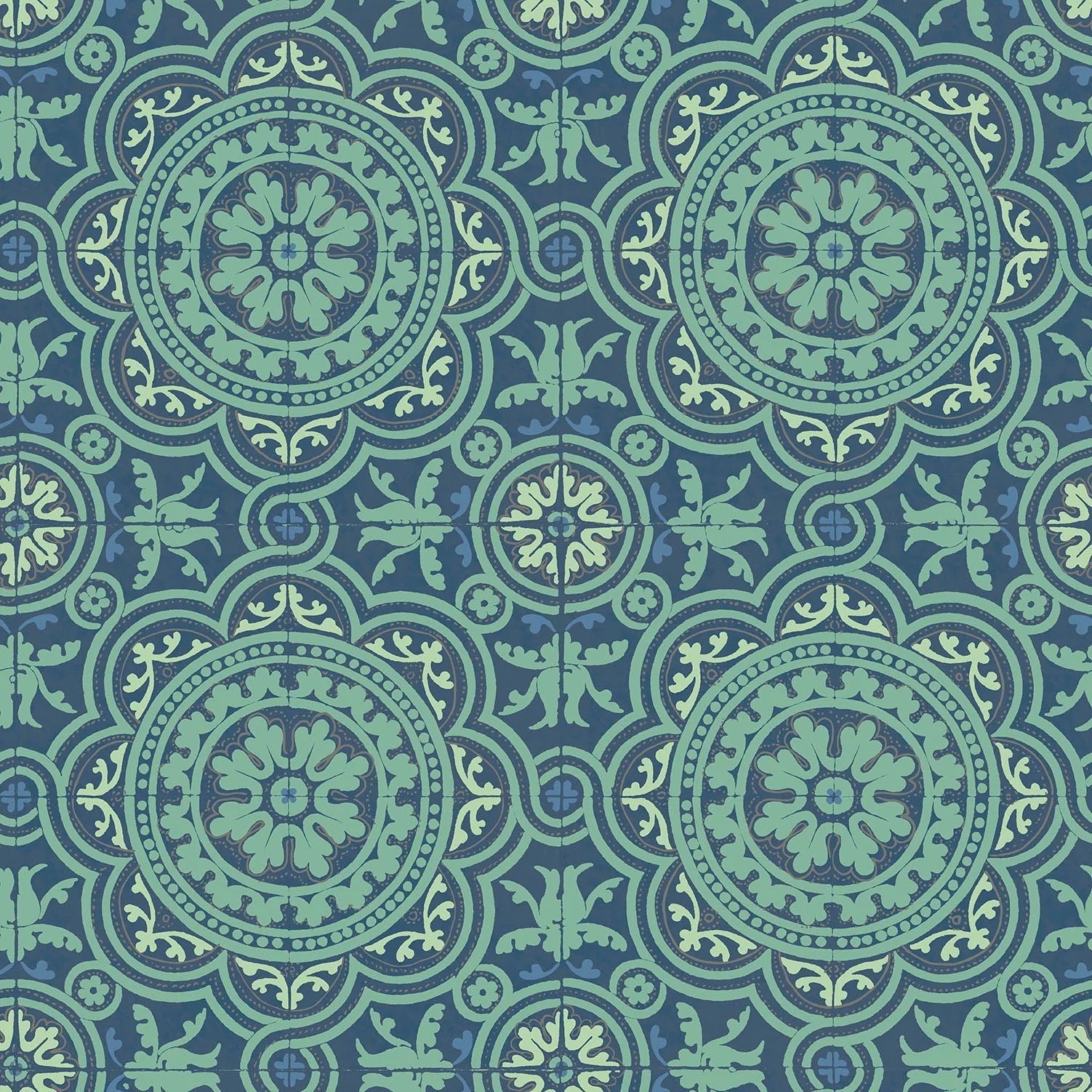 Cole & Son, Albemarie, Piccadilly, Teal & Ink
