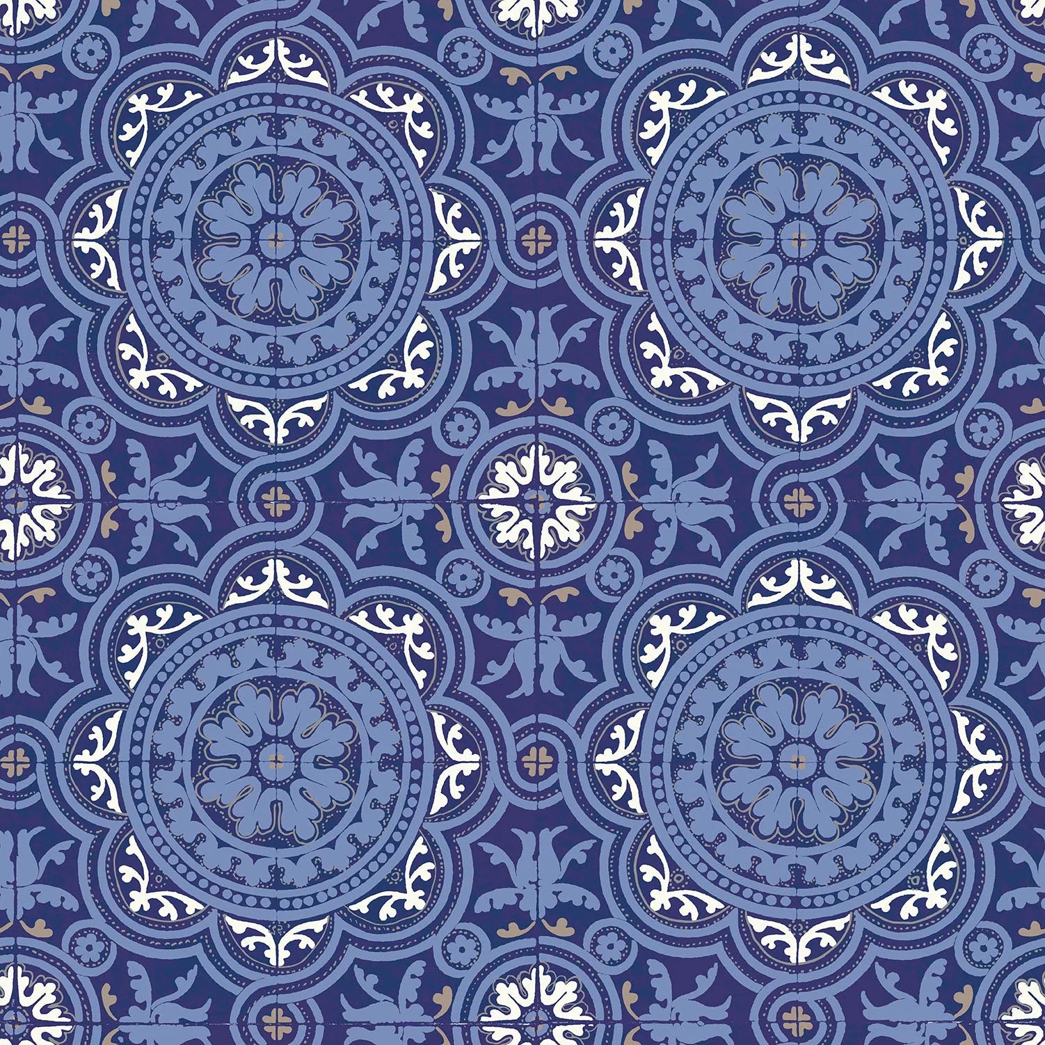 Cole & Son, Albemarie, Piccadilly, Hyacinth Blue & Midnight