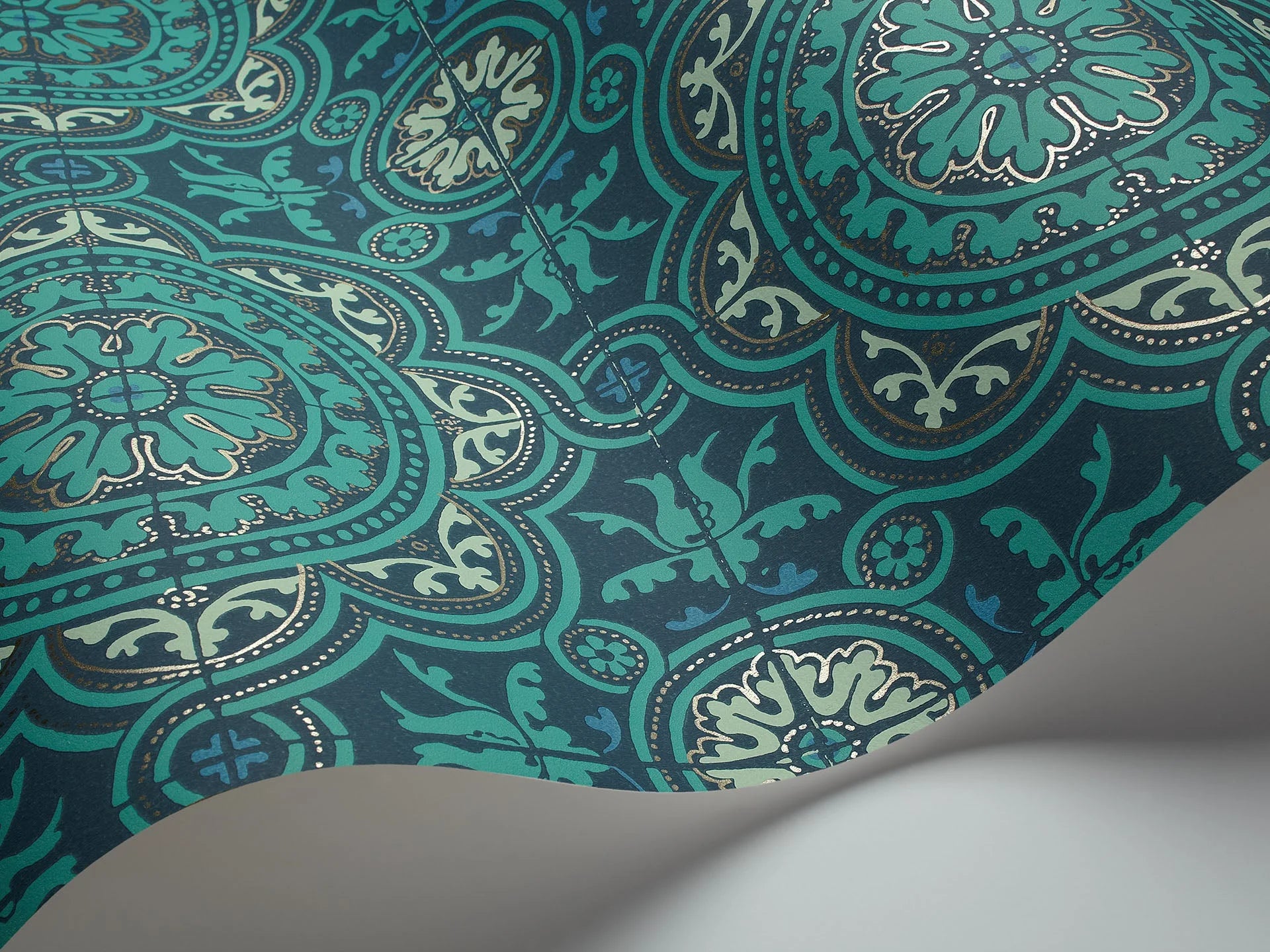 Cole & Son, Albemarie, Piccadilly, Teal & Ink