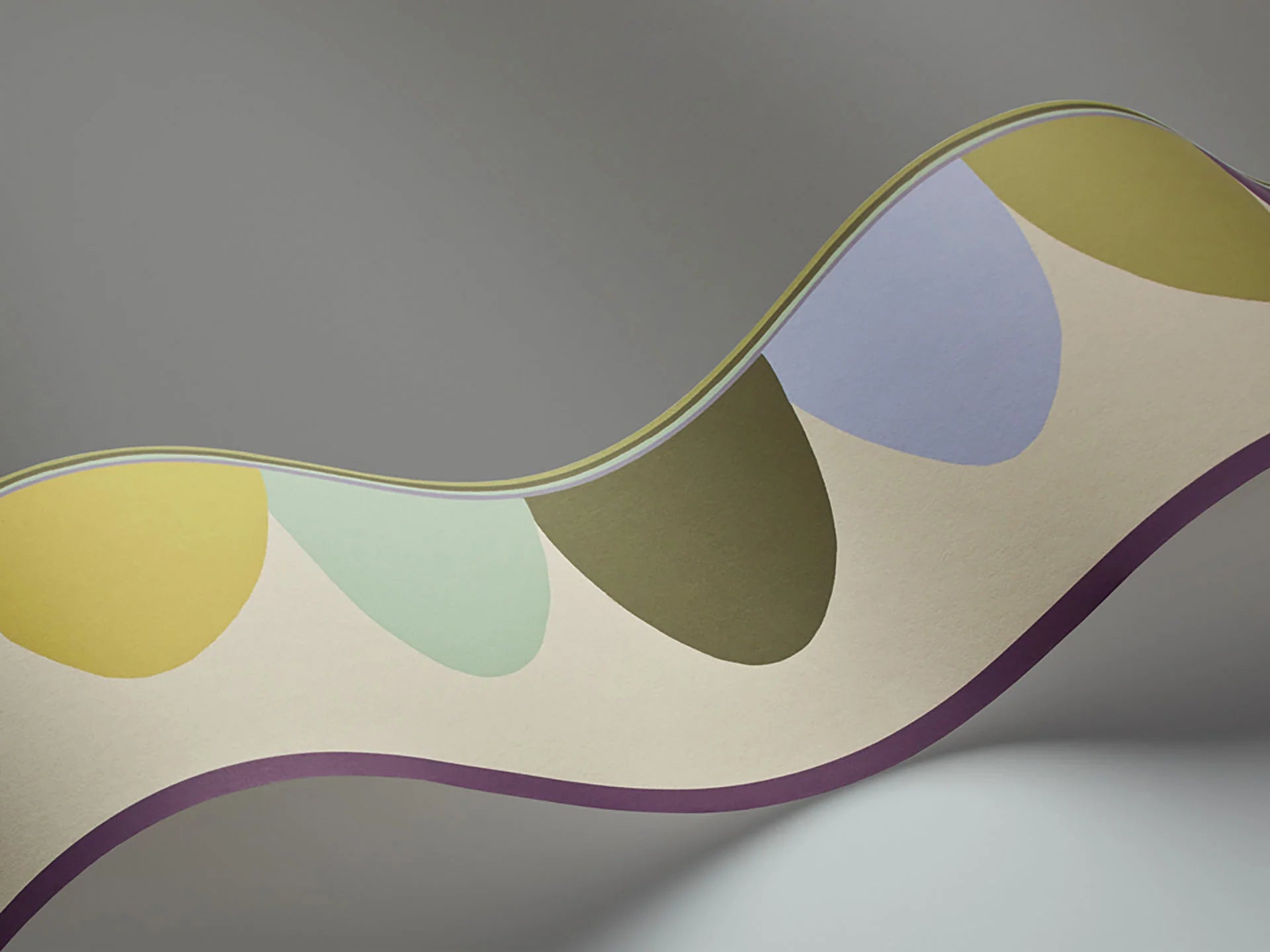 Cole & Son Whimsical Scaramouche, Purples & Greens on Cream