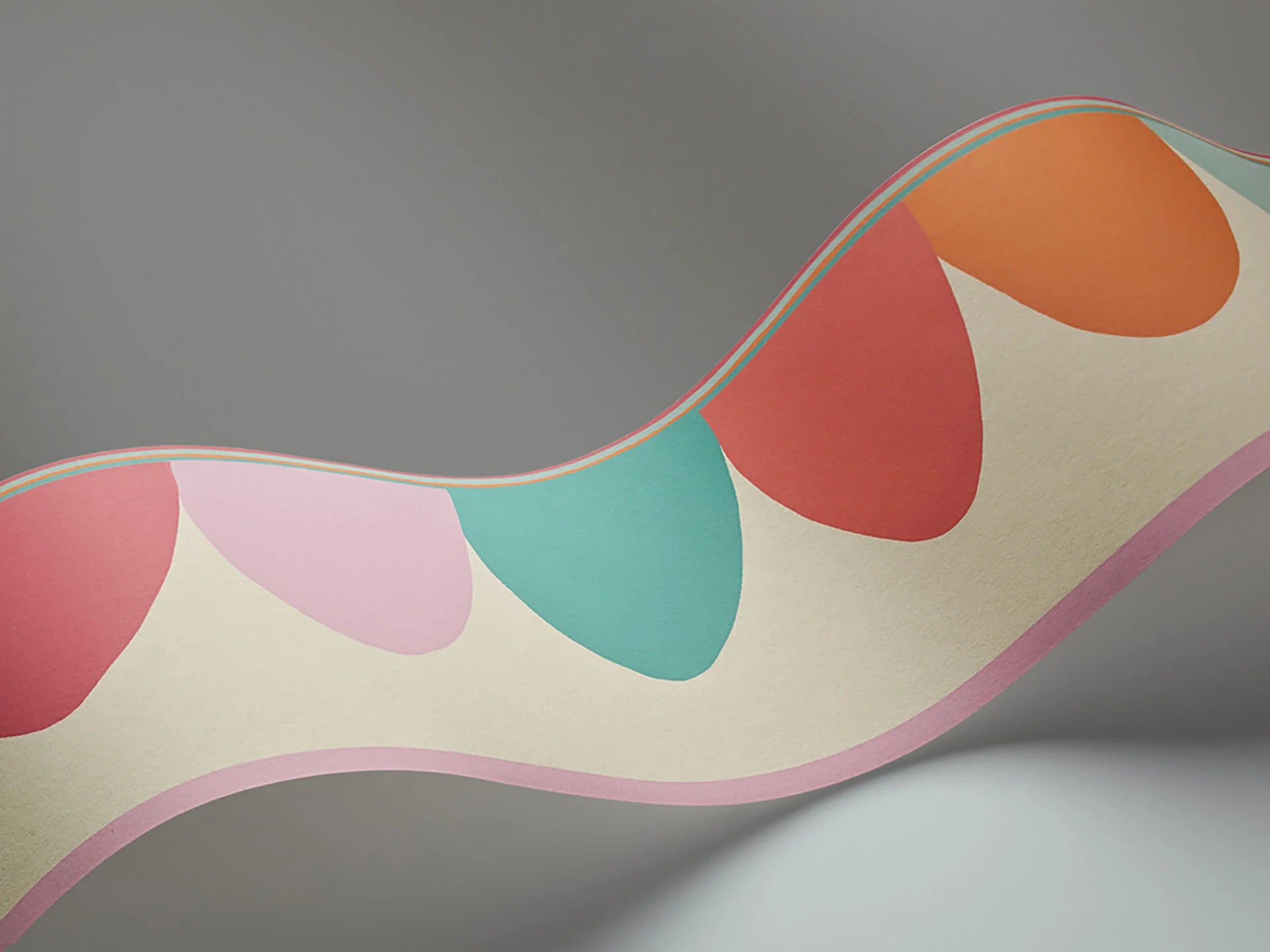 Cole & Son Whimsical Scaramouche, Fuchsia, Chartreuse, Orange & Teal on Oat