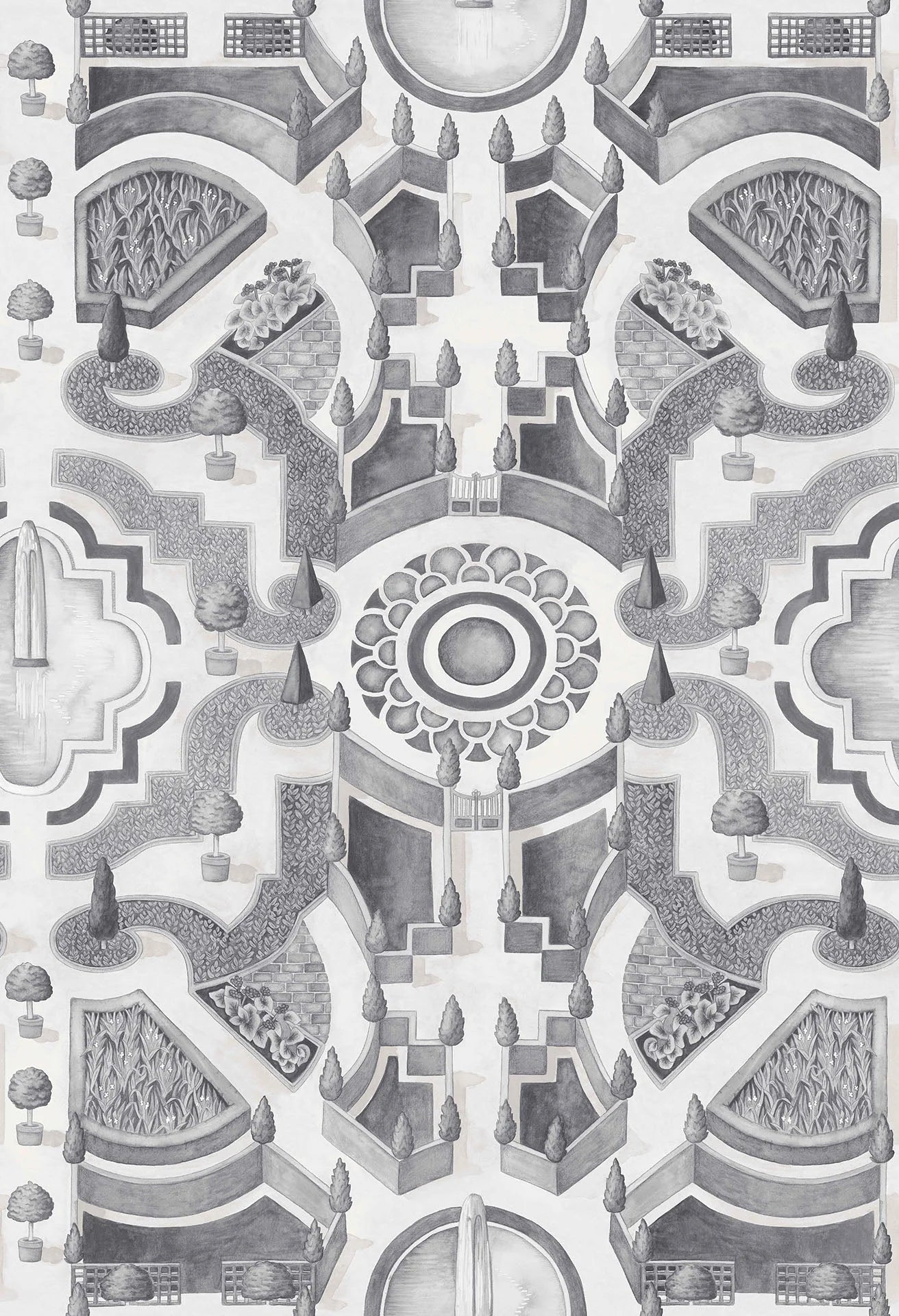 Cole & Son Botanical - Botanica, Topiary, Soot