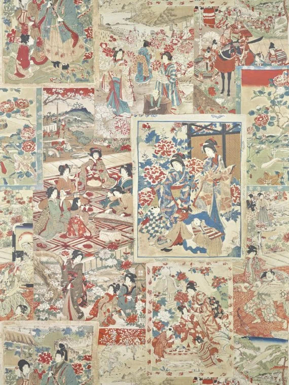 Pierre Frey Soleil Levant Ukiyoe, Original