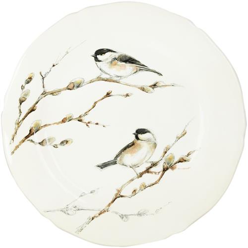 Gien Breakfast plate Les Oiseaux de la Foret Barnacle Tit