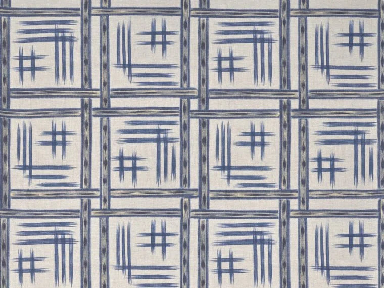 Pierre Frey Soleil Levant Akimasa, Indigo