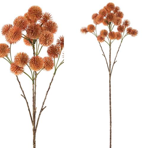 Branch old pink thistle berries 64cm