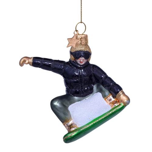 Christmas pendant Snowboarder H8.5cm