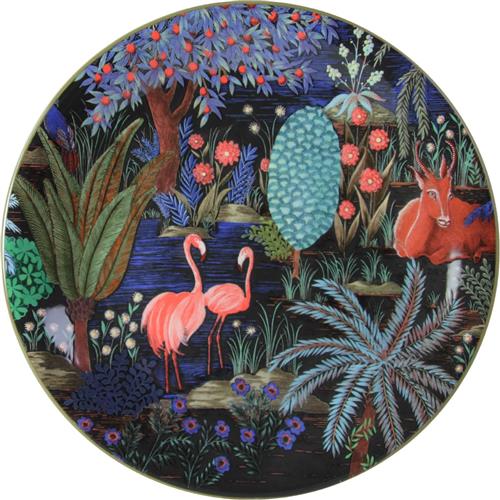 Gien Le Jardin du Palais  Ontbijtbord Flamingo by Pierre Frey