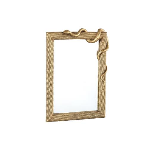 Mirror Erick Gold rectangular with snake