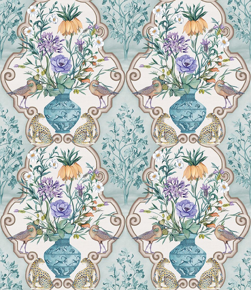 Osborne & Little Ananda Sundara, Aqua / Violet