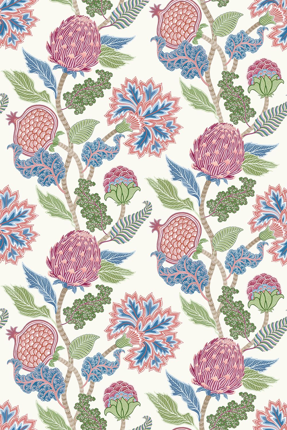 Osborne & Little Ananda Cynara, Rasberry / Cobalt