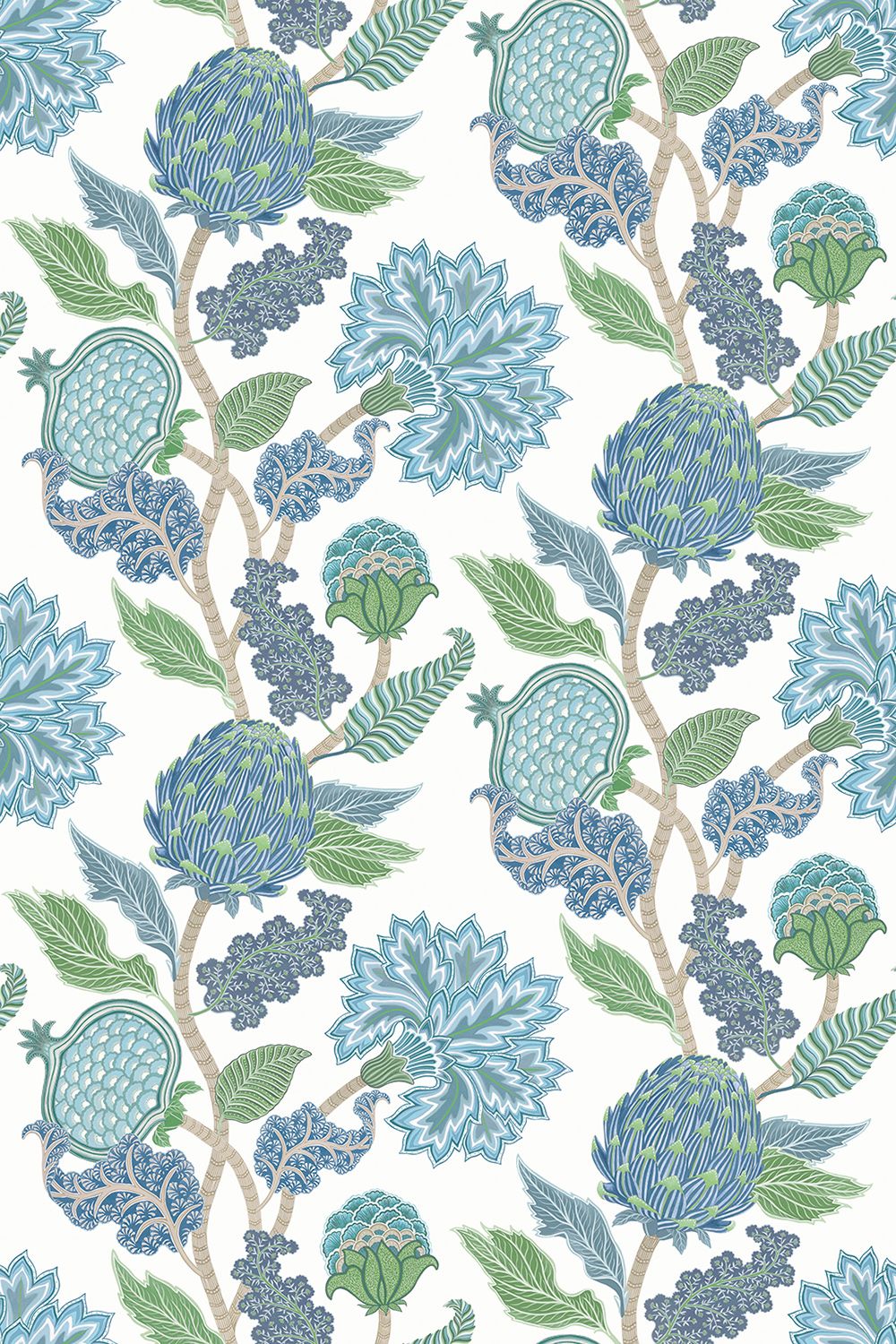 Osborne & Little Ananda Cynara, Denim / Apple