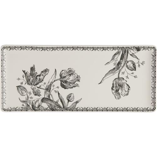 Gien Cake dish Tulipes Noires