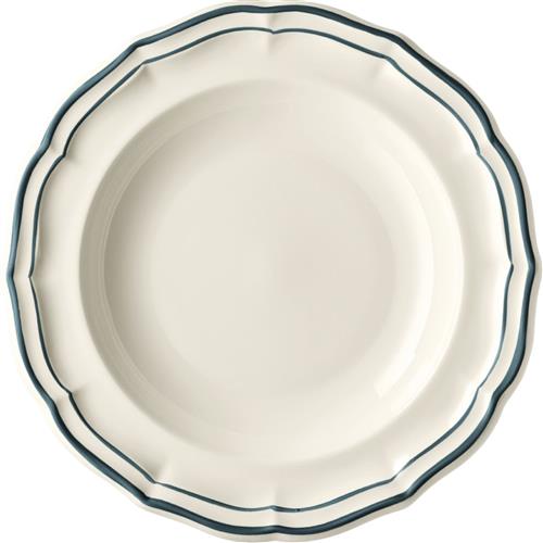 Gien Filet Acapulco Soup Plate