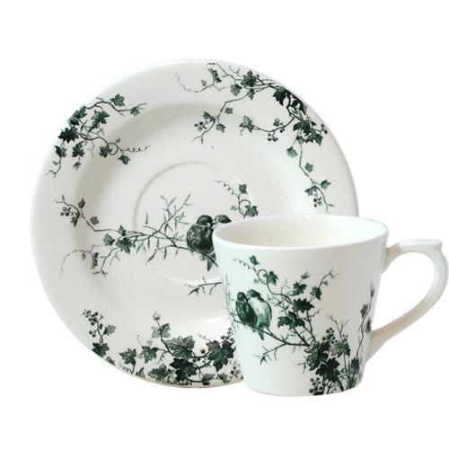 Gien Les Oiseaux Thee/koffiekop & schotel