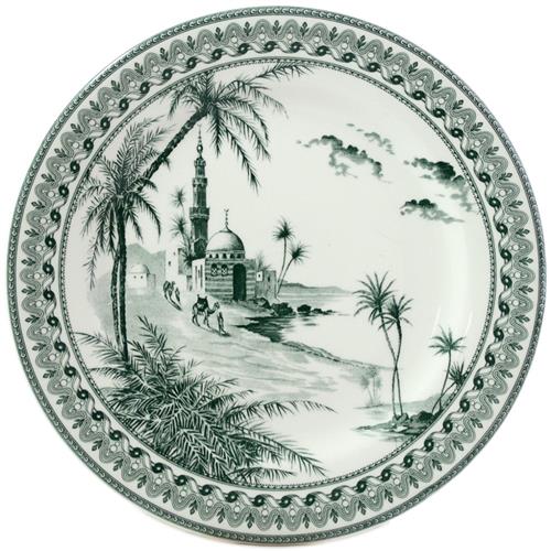 Gien Vues d'Orient breakfast plate