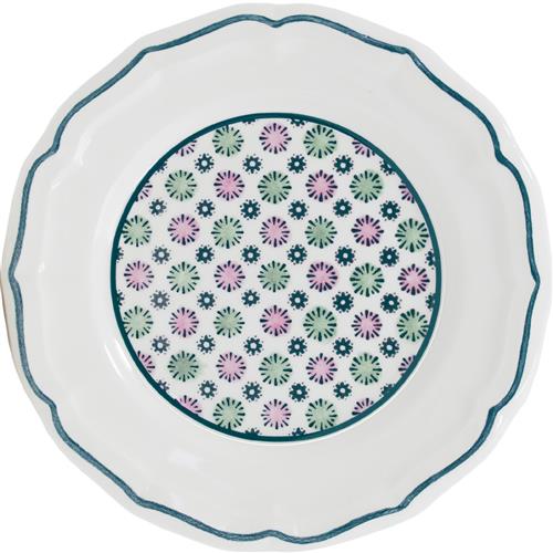 Gien Dominoté cake plate Artifices