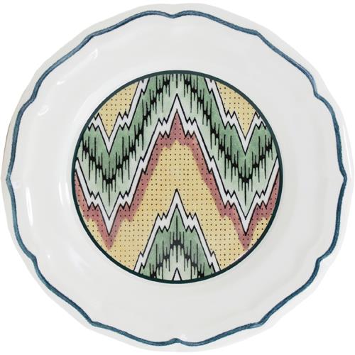 Gien Dominoté cake plate Louis XIII