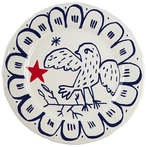 Gien Dinner plate L'Archipel Sentimental Oiseau 27.3 cm