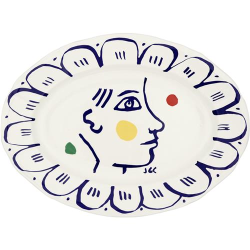 Gien Ovale Schaal L'Archipel Sentimental 39.3x29cm
