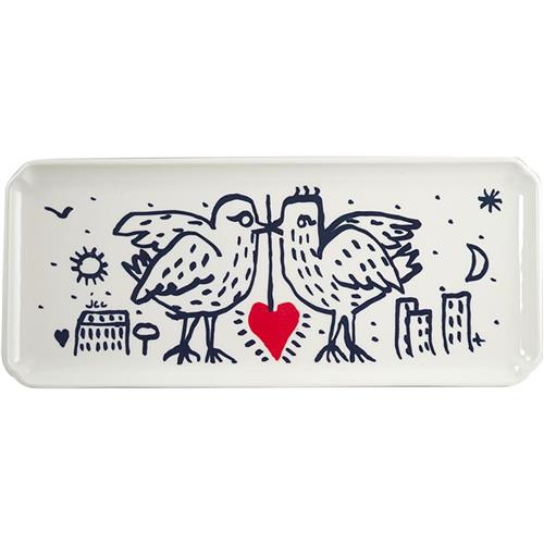 Gien Cake dish L'Archipel Sentimental 38x14.5cm