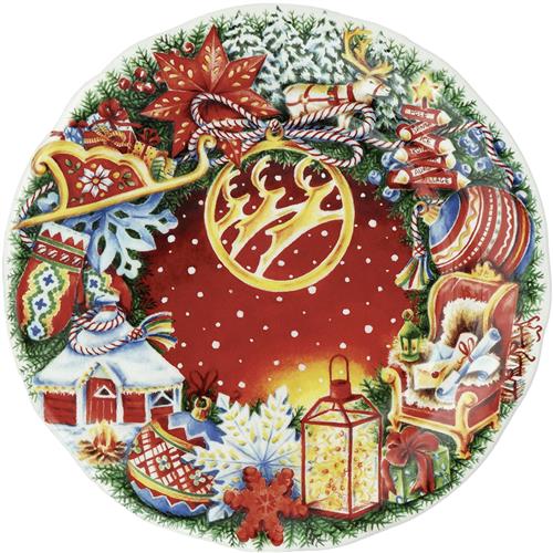 Gien Kerstbord 2025 Noël Féerie 22,4 cm