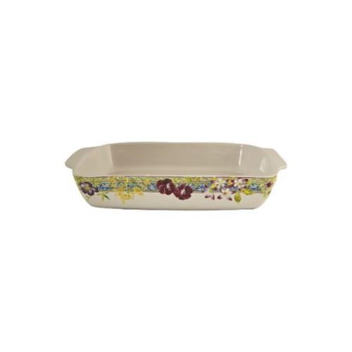 Gien Millefleurs Large rectangular baking dish