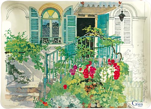 DIENBLAD GROOT PARIS GIVERNY 46.4x36.4