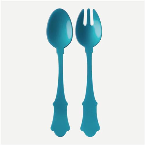Salad cutlery Acrylic Honorine Turquoise (SET)