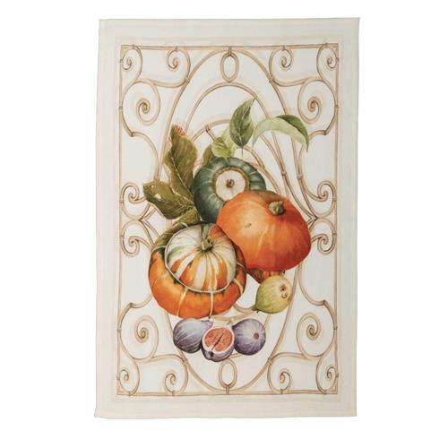 Theedoek Oranje Pompoenen 50x70