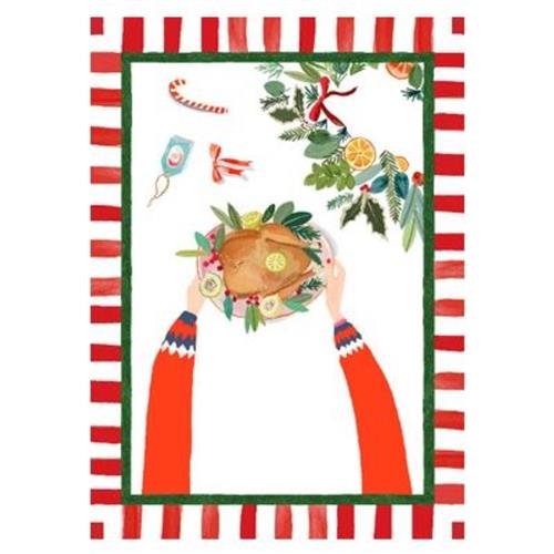 Tessitura Theedoek Hand On Xmas 50x70