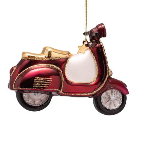 Kersthanger Scooter Bordeaux H9,5cm