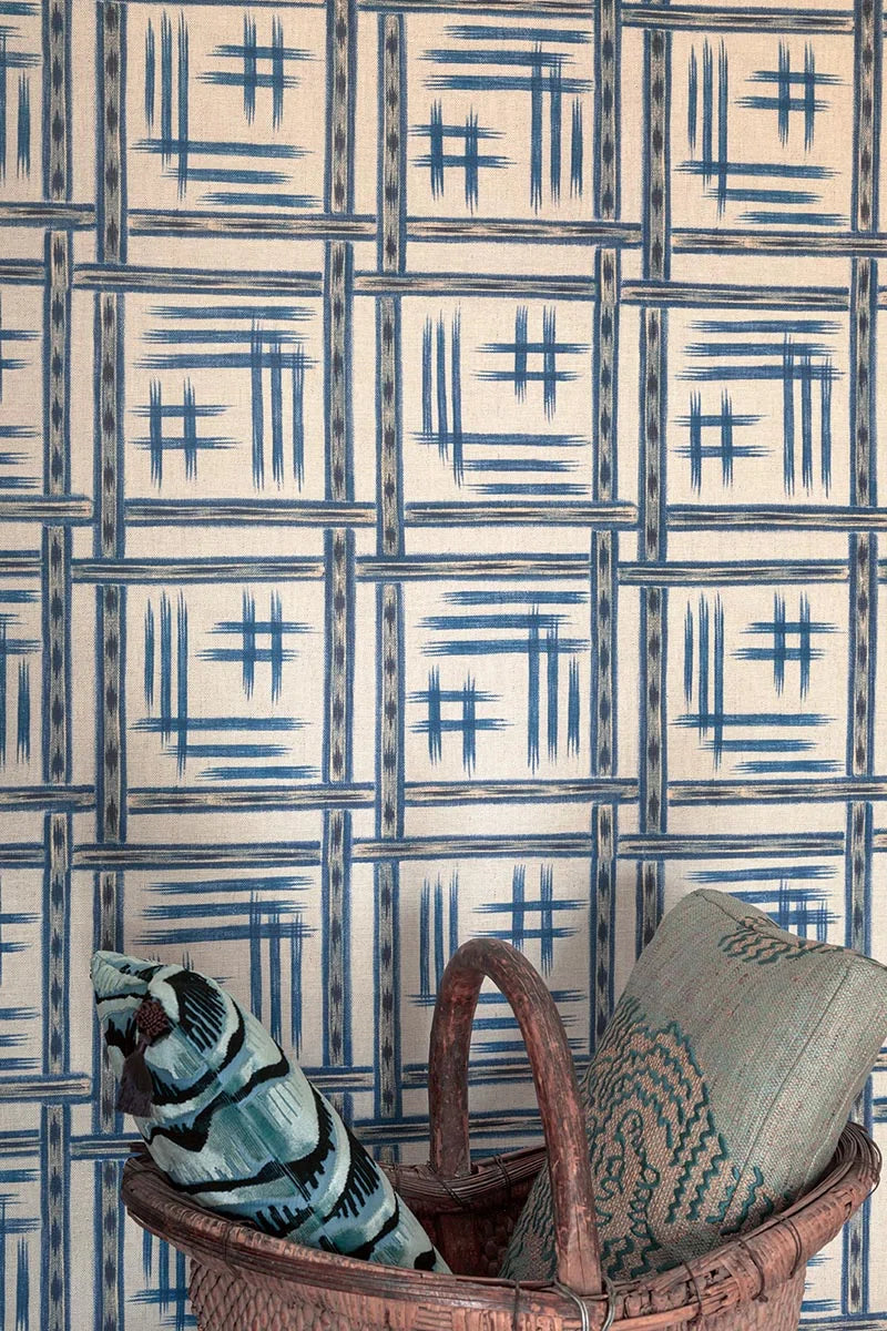 Pierre Frey Soleil Levant Akimasa, Indigo